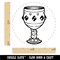Goblet Chalice Bejeweled Medieval Cup Grail Rubber Stamp for Stamping Crafting